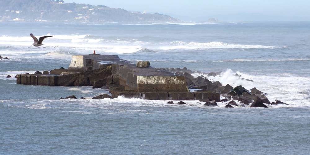 Vagues Digue de l'Artha St-Jean-de-Luz mars 2017 © Sud Ouest